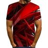 Men's Color Block Short Sleeve T-Shirt, Comfortable Casual Daily Must-Have