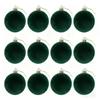 6Pcs 4/5/6/8CM Flocked Christmas Balls Christmas Decorations Hanging Balls Christmas Tree Ornaments