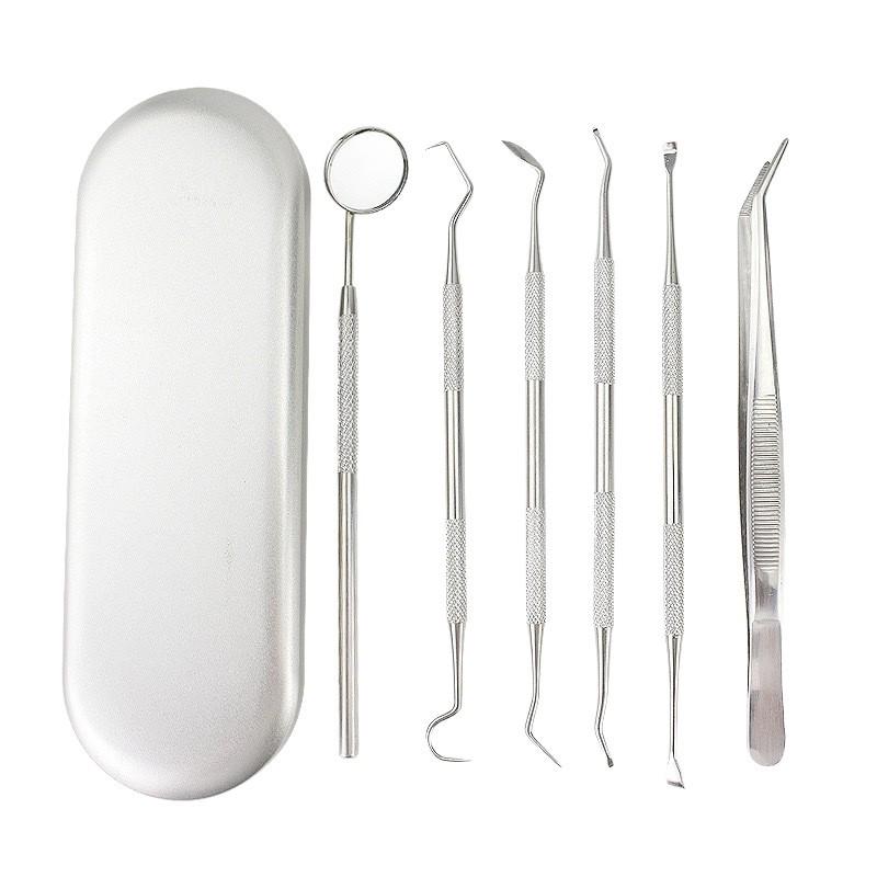 Dental Cleaning Tool Set: Remove Stains & Plaque with Mirror & Probe