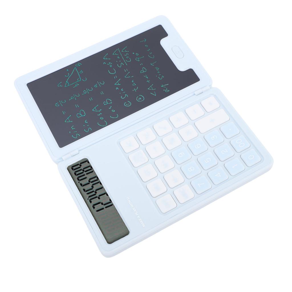 Handwritten Calculator LCD Screen Notepad 12 Big Buttons Portable Calculator for Business School Home Work Space