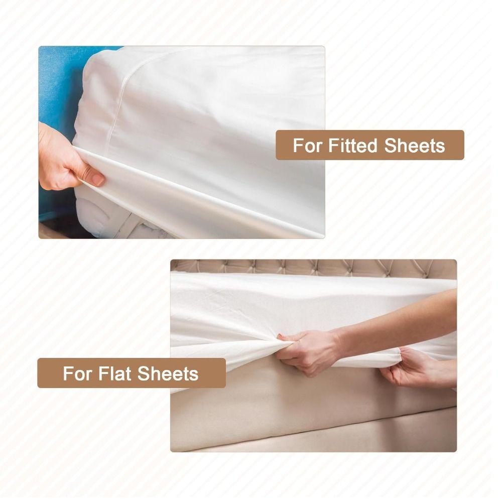 2 Pcs Set Wooden Mattress Lifter Effortless Lifting Easy Tuck Bed Maker Tool Extra Long Removes Sheets Mattress Elevator