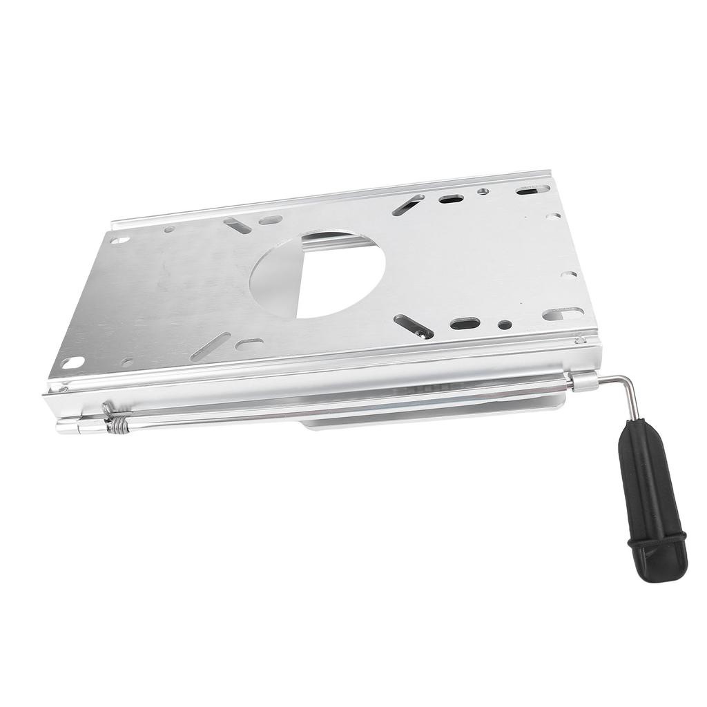 Boat Seat Slider Aluminum Alloy Marine Boat Seat Chair Slide with Handle for Standard 5.3 X 5.3 Inch Boat Seat Pedestal