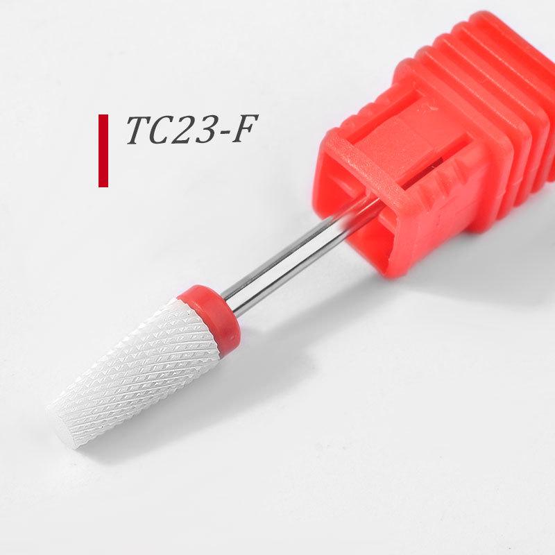 Ceramic Bullet-Shaped Nail Drill Bit for Nail and Dead Skin Removal