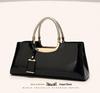 2025 Hot-Selling Women's Glossy Patent Leather Handbag: European & American Style Bridal Wedding & Evening Bag