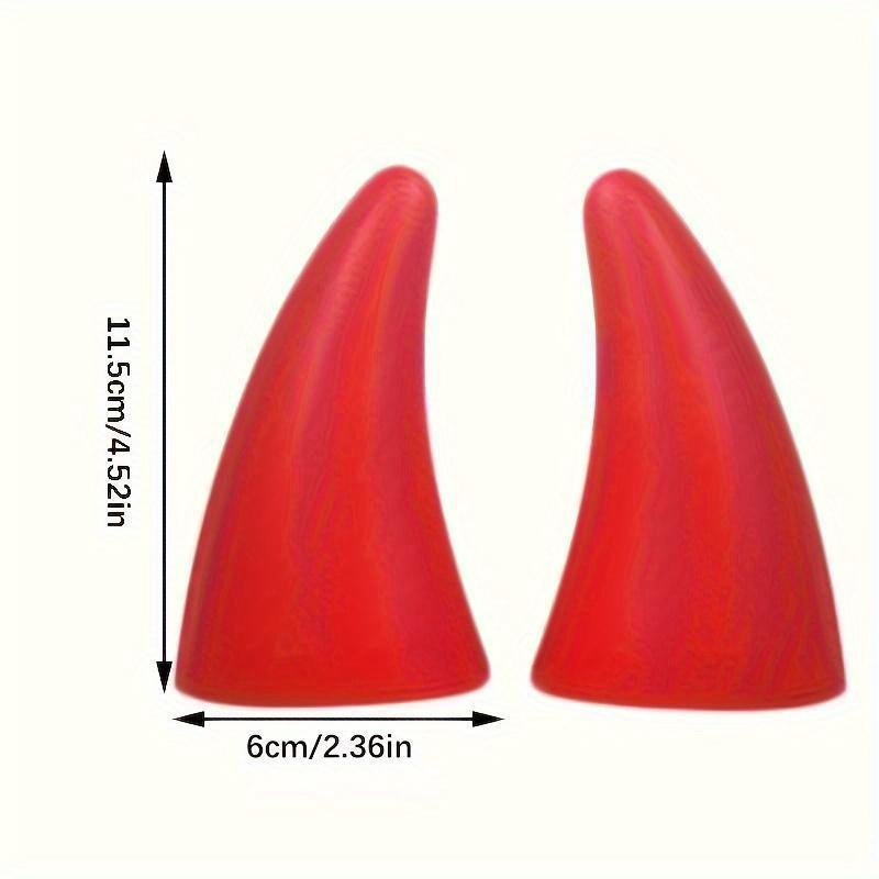 Two Eye-catching Devil Horns with Roof Decorations Suitable for Car Tricycles and Four-wheelers To Enhance Your Vehicle Style