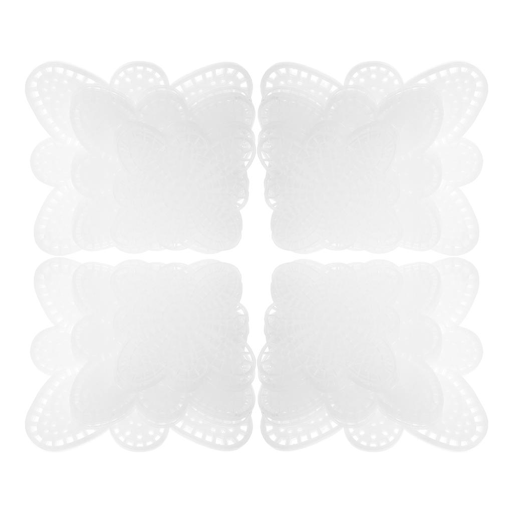 15 Pcs Petal Shaped Plastic Mesh Canvas Sheets Grid Cross Patterns Craft Kit Diy Plastic Canvas Panels Butterfly Netting