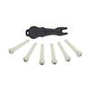 ABS White Acoustic Guitar Bridge Pin String Post Replacement Part