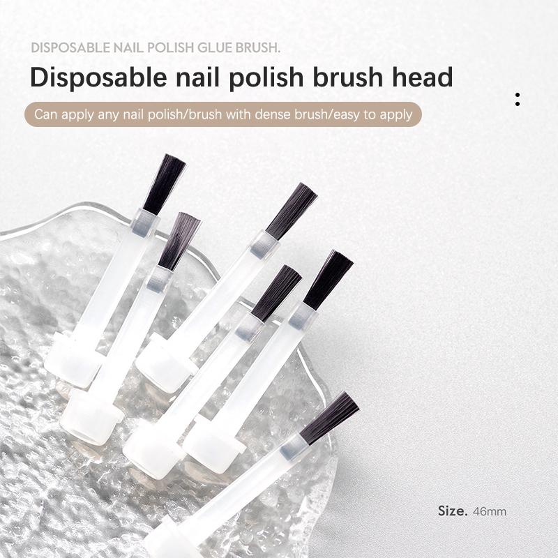 10Pcs Nail Polish Replacement Brushes Dipping Liquid Applicator Brushes Manicure Tools Gel Brushe Diy Beauty Nail Painting Tool