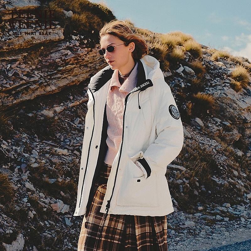 Teenie Weenie Women's Hooded Duck Down Jacket