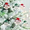 4pcs DIY Christmas Tree Wooden Pendant Handmade Christmas Hanging Decoration  Children Gifts