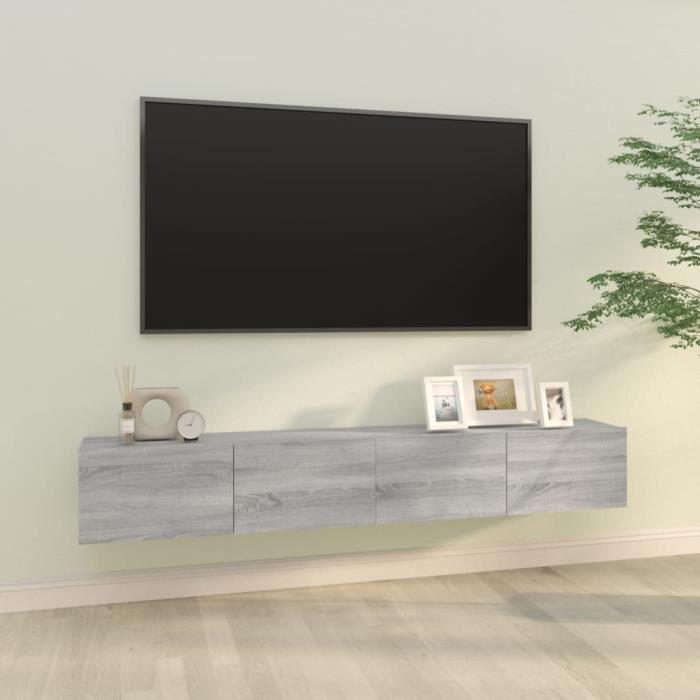 VidaXL Meubles TV 2 pcs Sonoma gris 100x30x30 cm Bois d'ingénierie820467