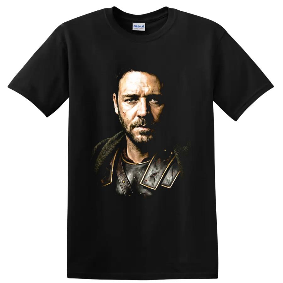 T-shirt Maximus Gladiator Film Guerriero Romano Ritratto Grafica Arte Vintage