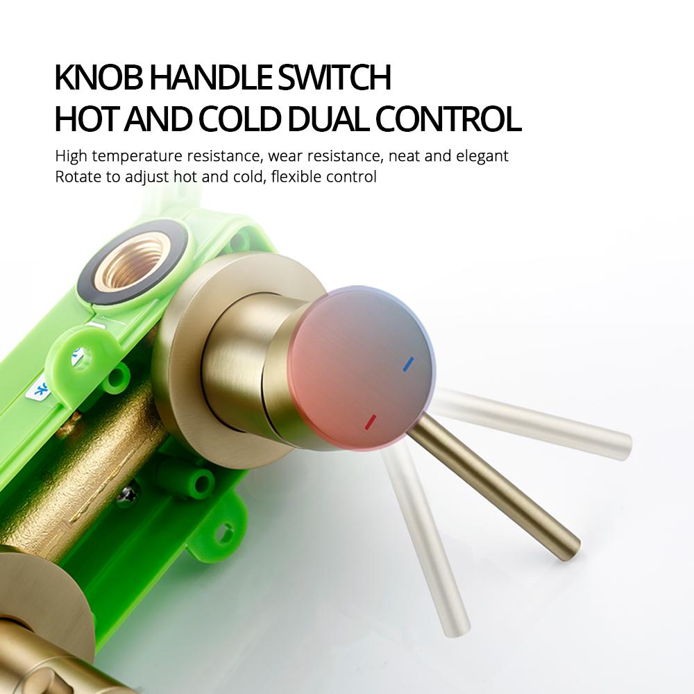 Matte Black Shower Faucet 8-16'' Shower Head Bathroom Recessed  Shower Tap Ceiling Arm Shower Mixer Wall Mounted Concealed Valve