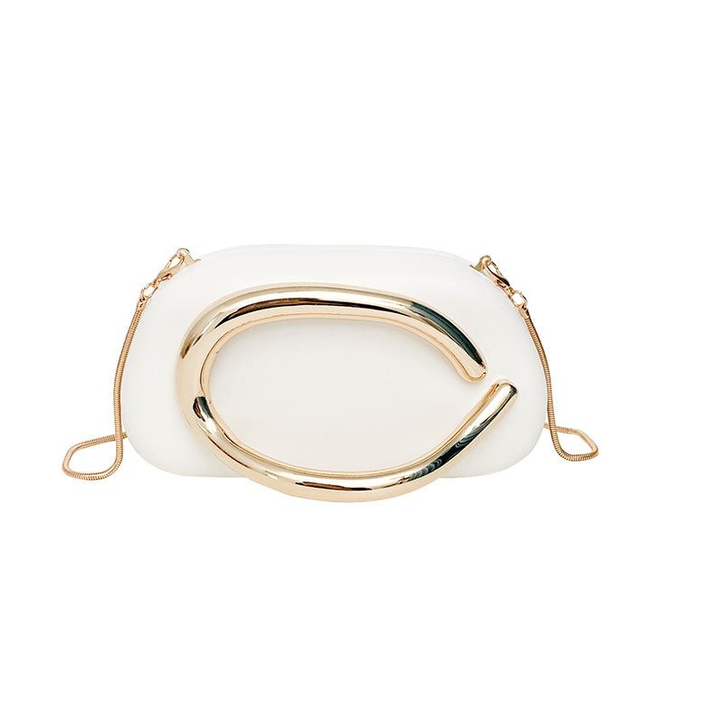 Personalized and Creative Small Bag Women's 2025 New European and American Fashion Niche Shoulder Bag Chain Crossbody Heterosexual Box Bag