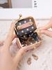 Mini jewelry boxportable solid color coin purse storage boxwith kiss lock travel essential ring box suitable for rings/necklaces