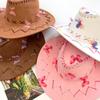 Denim Sunscrean Bucket Cap Punk Summer Sun Hat Elegant Western Cowboy Hat  Travel