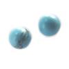 Les Trésors De Lily [M6688] - Türkis vergoldete Ohrringe „Mineralia“ - 6 mm
