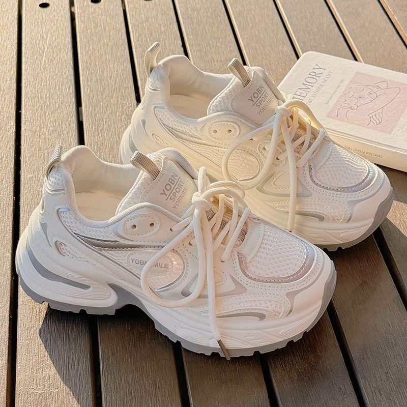 Daddy shoes 22 new spring and summer thick-soled breathable mesh shoes with skirt shoes sneakers ultra 35