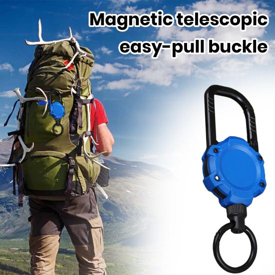 Teleskopický magnetický řetízek na klíče Víceúčelový bezpečnostní přezkový batoh s vysokým odrazem Držák kroužku na klíče Campingové vybavení