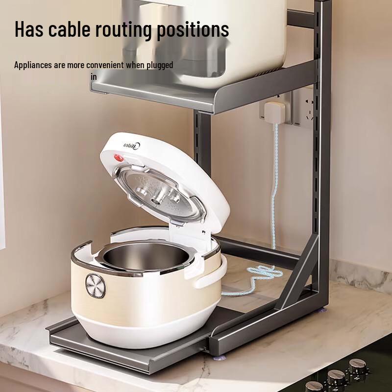 Mehrstöckiges Küchengeräte-Ablageregal für die Arbeitsplatte