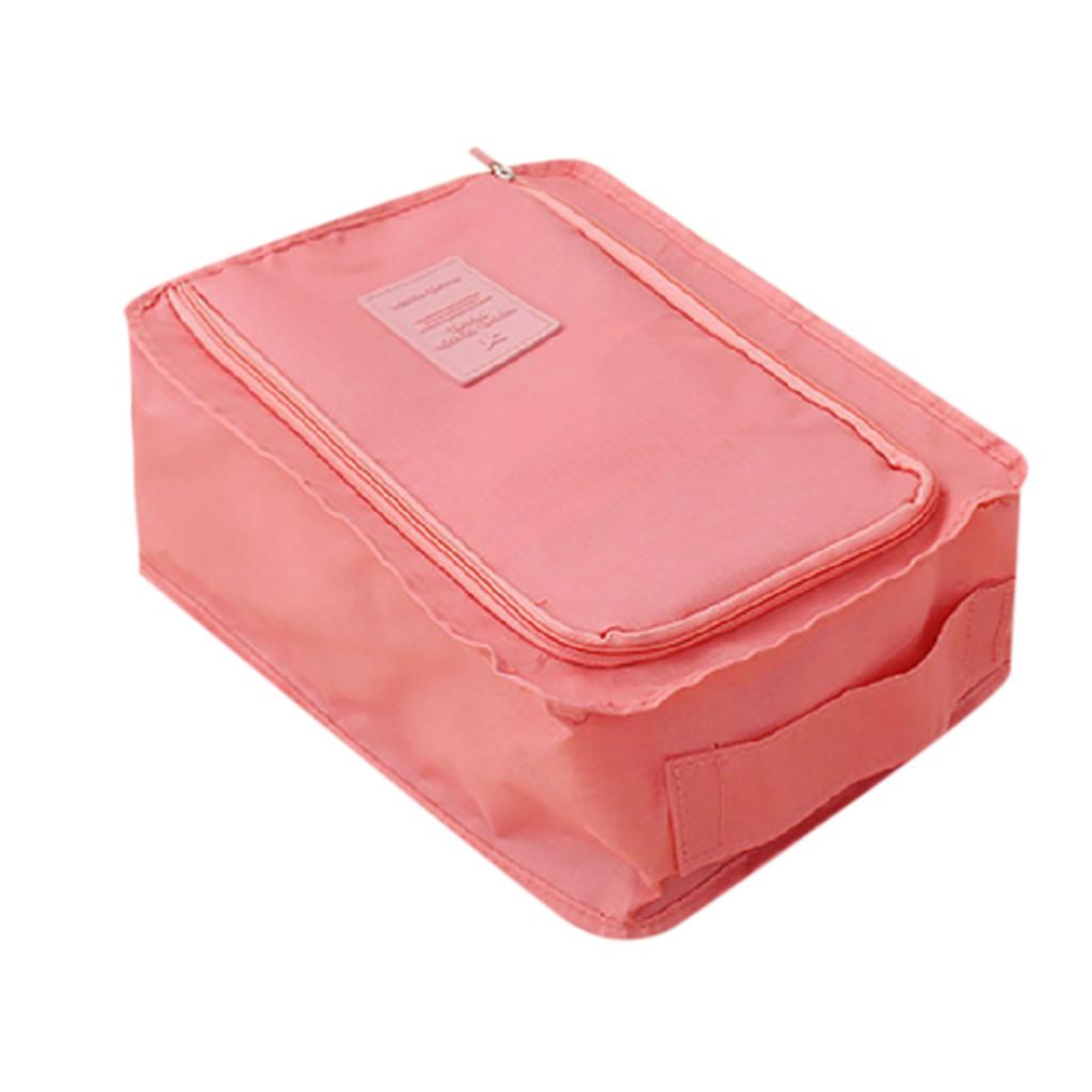 Foldable Portable Shoe Storage Bag with Handle Large Capacity Travel Organizer for Shoes and Accessories