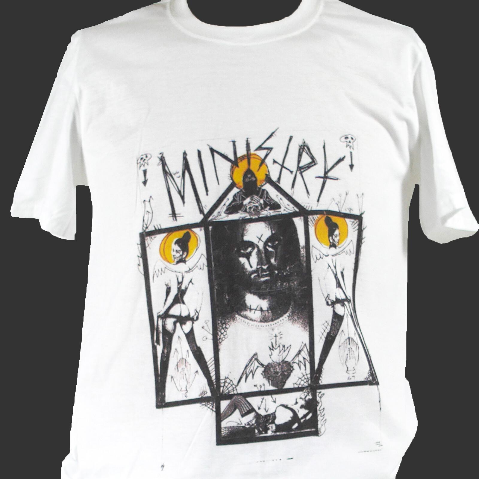 MINISTRY INDUSTRIAL METAL ROCK T-Shirt Mens Womens Tees Top unisex S-3XL L