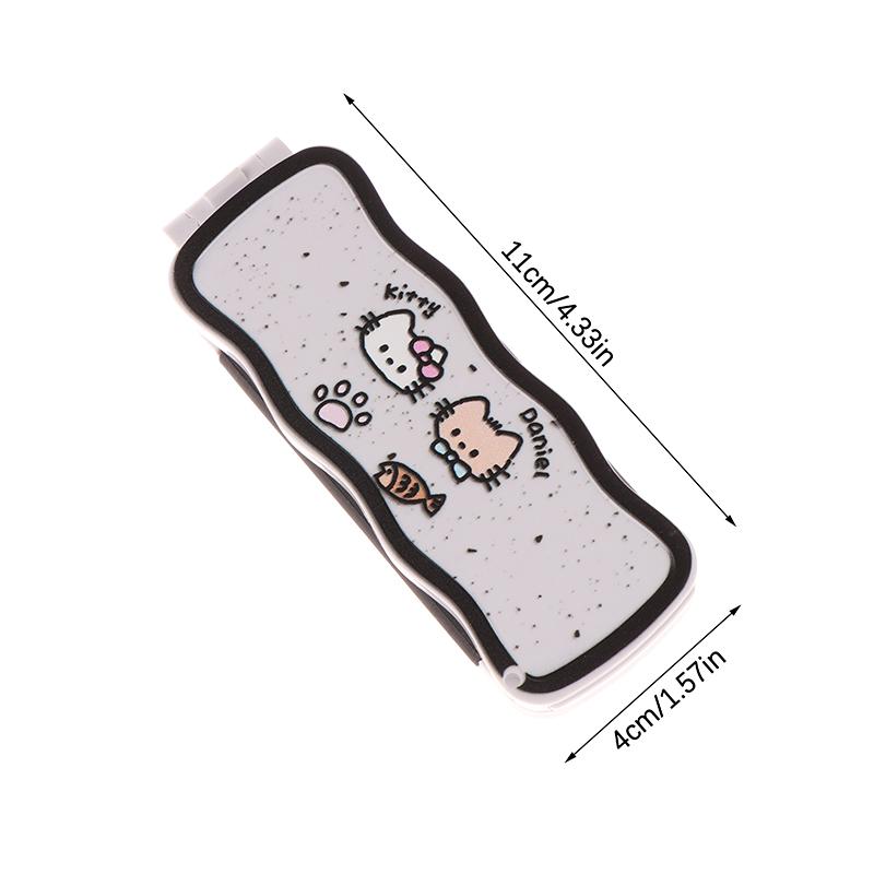 Mini Hair Brush Folding Massage Comb Head Massage Anti-Static Portable Travel Hair Brush Girl Hair Combs With Mirror