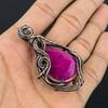 Ruby Pendant Gemstone Jewelry, 999 Copper Wire Wrapped Handmade Pendant, Latest Design Jewelry