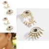 Trendy European American Alloy Eye Earrings Geometric Design For Women Fashion