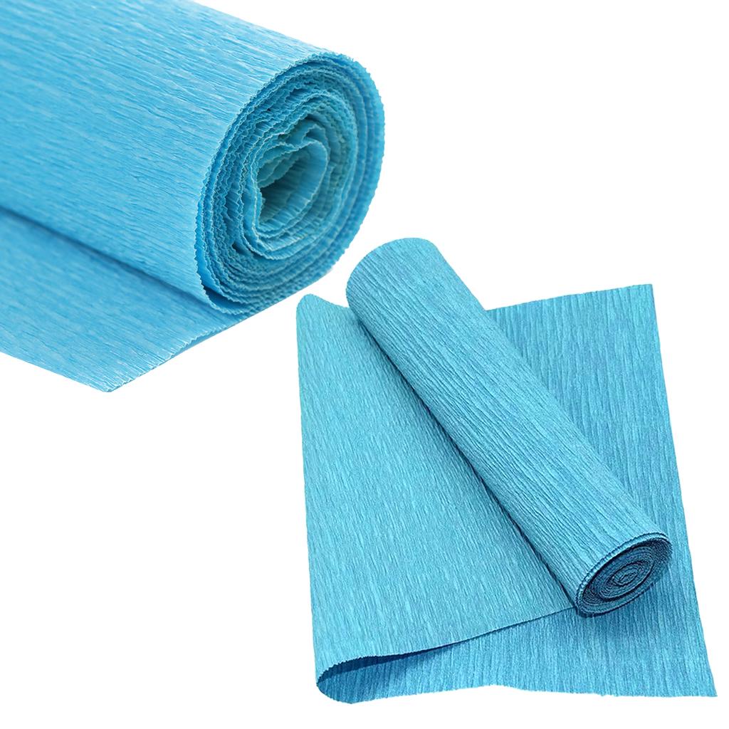 12 barev 50x250cm role barevého krepového papíru origami zvrásněný krepový papír řemeslo DIY květiny dekorace dárkový balicí papír řemeslo