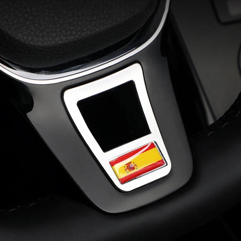 Car Emblem Steering Wheel Cover Sticker For Volkswagen VW Golf Polo Passat CC Tiguan Rline Jetta Atlas Bora Touran Lavida Sharan