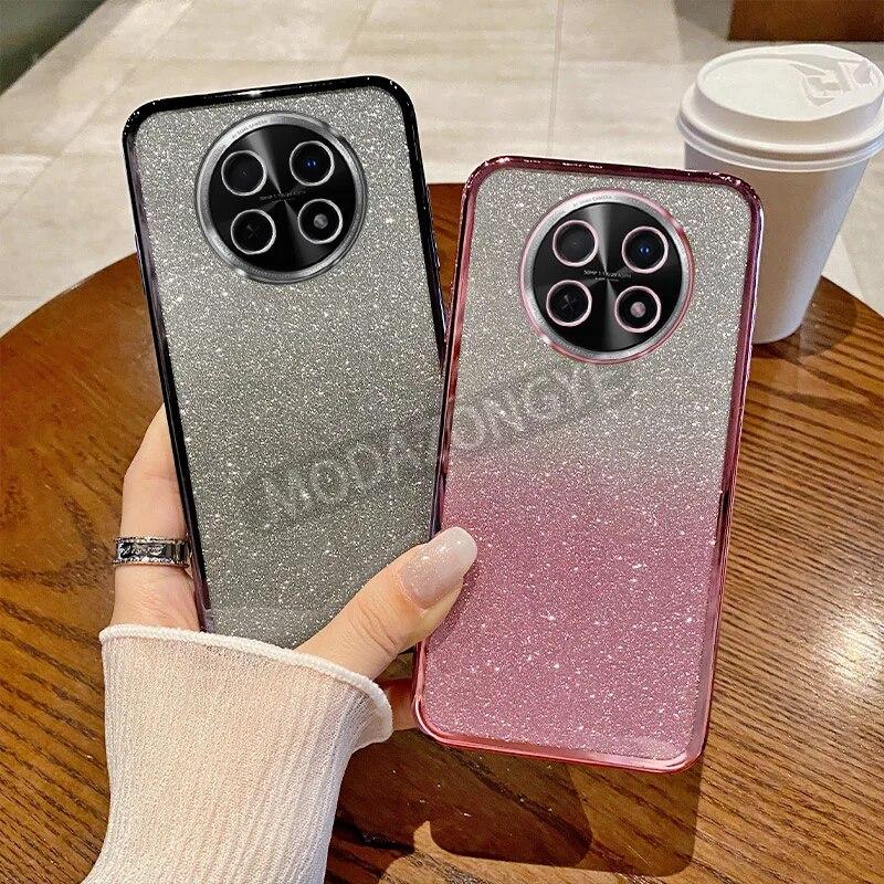 

Для Huawei Nova Y91 чехол с гальваническим покрытием, мягкий блестящий ТПУ, задняя крышка для мобильного телефона Huawei NovaY91, чехол для телефона для девочек и женщин