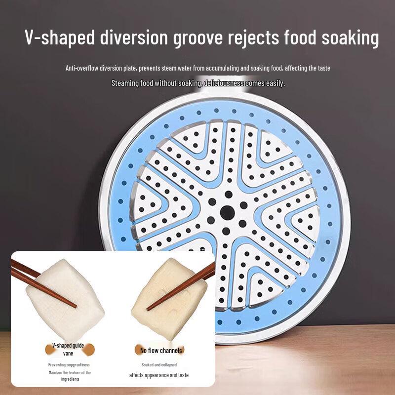 KOBACH 26cm Stainless Steel Double Layer Steamer Pot