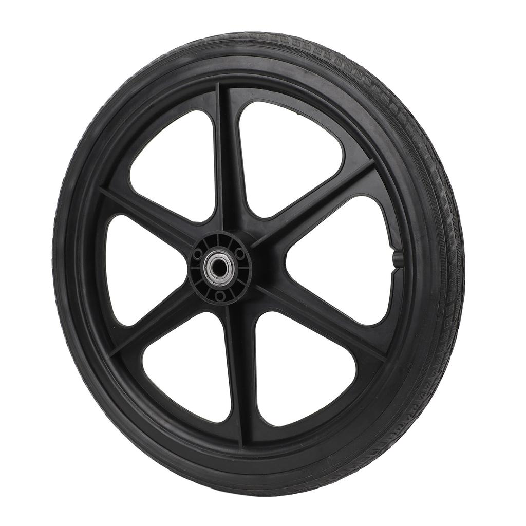 Rollstuhl Hinterrad Ersatz Straßenreifen mit Schraube Teile Zubehör Durchmesser 35cm Schwarz