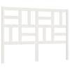 VidaXL Headboard White 126x4x104 Cm Solid Pine Wood 818181