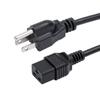 "US ETL-Certified American 3-Plug Power Cord with US Standard Plug"