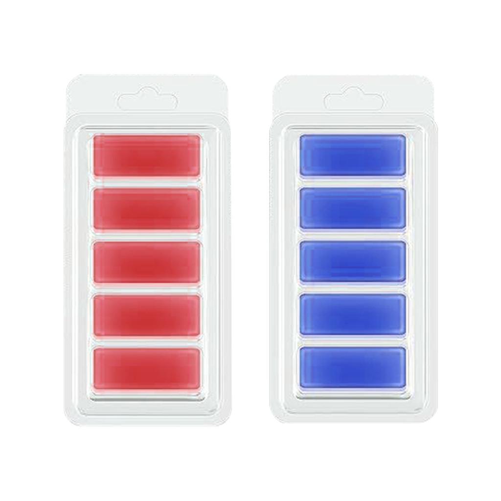 100 Pieces Empty Wax Melt Clamshell Mould DIY Candle Soap Mold Wax Melting Container for Wax Candle Soap Making