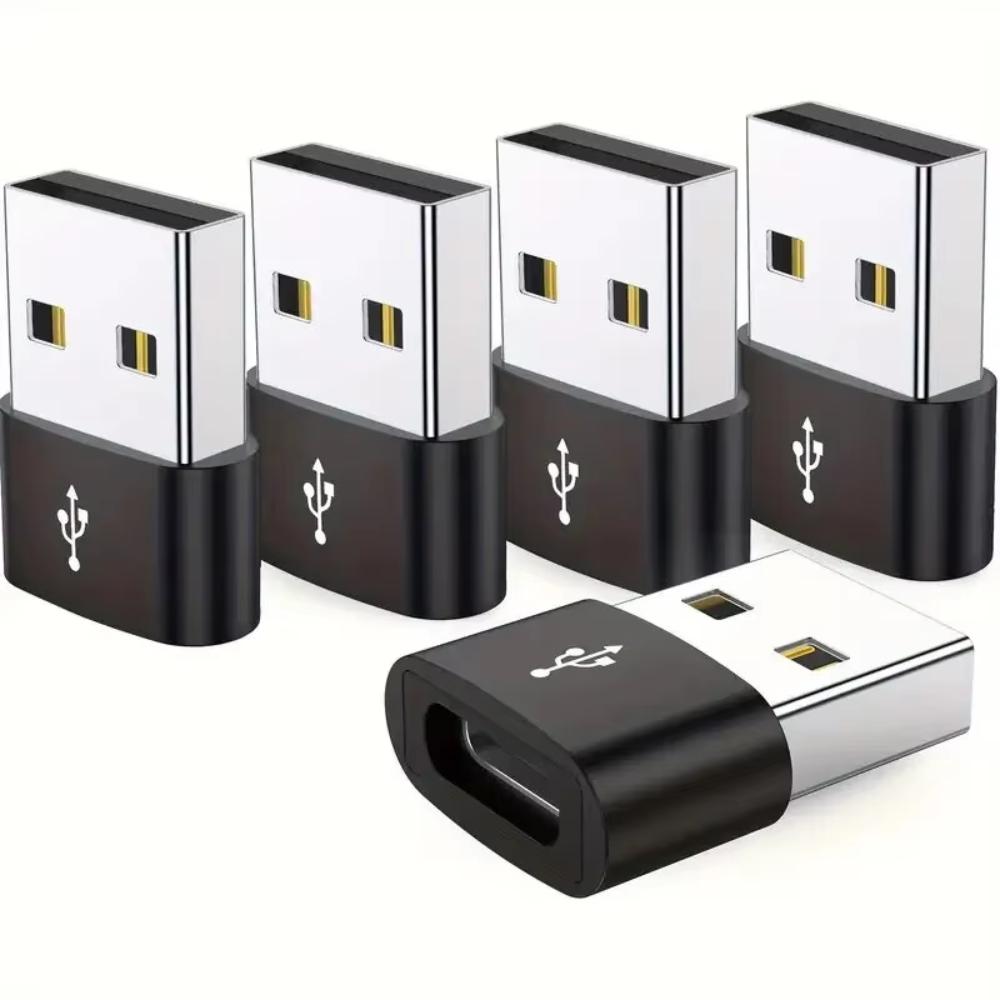 5pcs Portable OTG Data Adapter Mini USB Receiver Adapter USB Type C Adapter  Mobile Phone