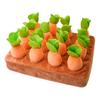 Dog Enrichment Toys Safe Long Lasting Carrot Shape Feeders Treat Dispensing Dog Toy For Puppy Pet Indoor Outdoor Home Snack Play
