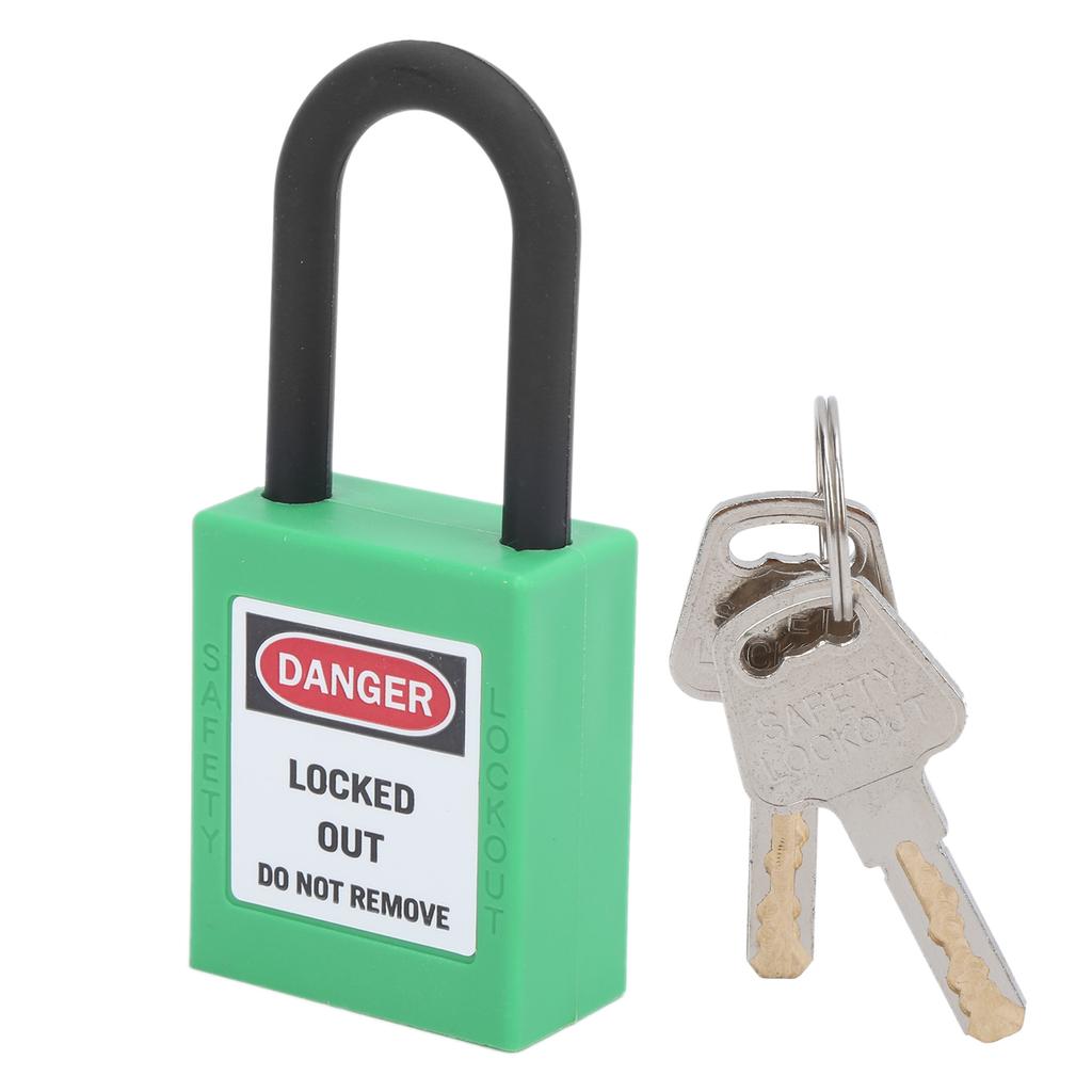 38mm 1.5in Sicherheitsvorhängeschloss Engineering Isolierung Staubdicht mit 2 Schlüsseln für Fabriken Baustellen Krankenhäuser