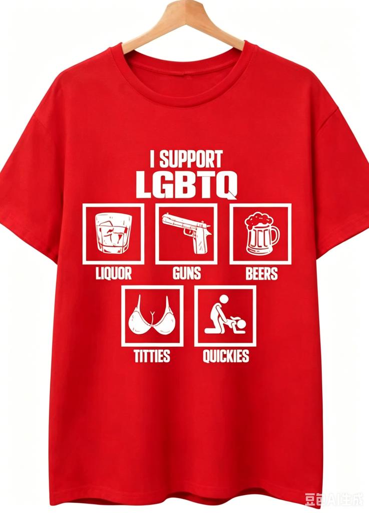 Vintage Funny I Support Lgbtq Tshirt Unisex Unisex Summer Cotton Clothing Casual Fashion Round Neck Short Sleeved Tee Streetwear