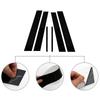 6pcs/set Glossy Black Carbon Fiber Window Door Deal B C Pillar Post Cover Sticker For Honda Accord CM4/5/6/7/8 2003-2007