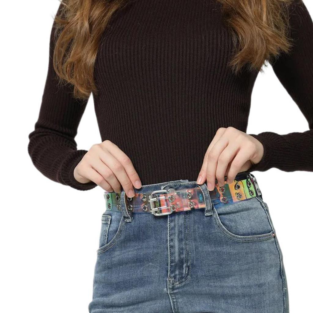 Durablity Transparent Waist Belt Adjustable Length Clear Belt for Girl Women Decorative Waist Belt for Coat Skirts Jeans