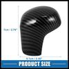 Gear Shift Knob Cover Automatic Transmission Lever Trim for Honda Civic 10th Gen 2016 2017 2018 2019 2020 2021 ABS Carbon Fiber Pattern Black Durable