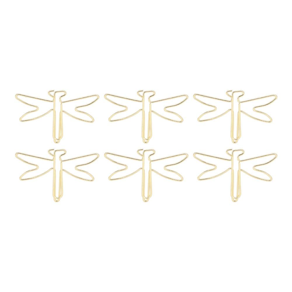 100Pcs Gold Large Cute Paperclips Electroplating Metal Jumbo Wide Clips  Office Supplies