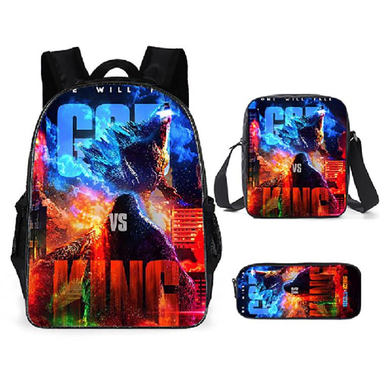 Shoulder Anime Cartoon Bag Pencil Case Kids School Pack For Daily Use