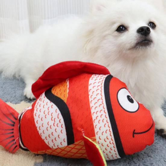 Yousheng Pet Toy Sound-Producing Interactive Dog Toy Fish Shape Bite-Resistant Soft Chew Toy Pet Play