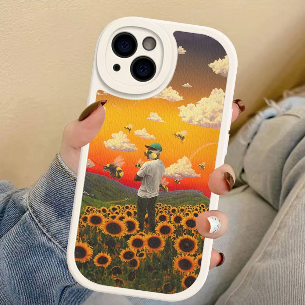 T-Tylers The Creator Rapper For IPhone 16 15 14 13 12 11 Pro Max Plus Leather Phone Cover