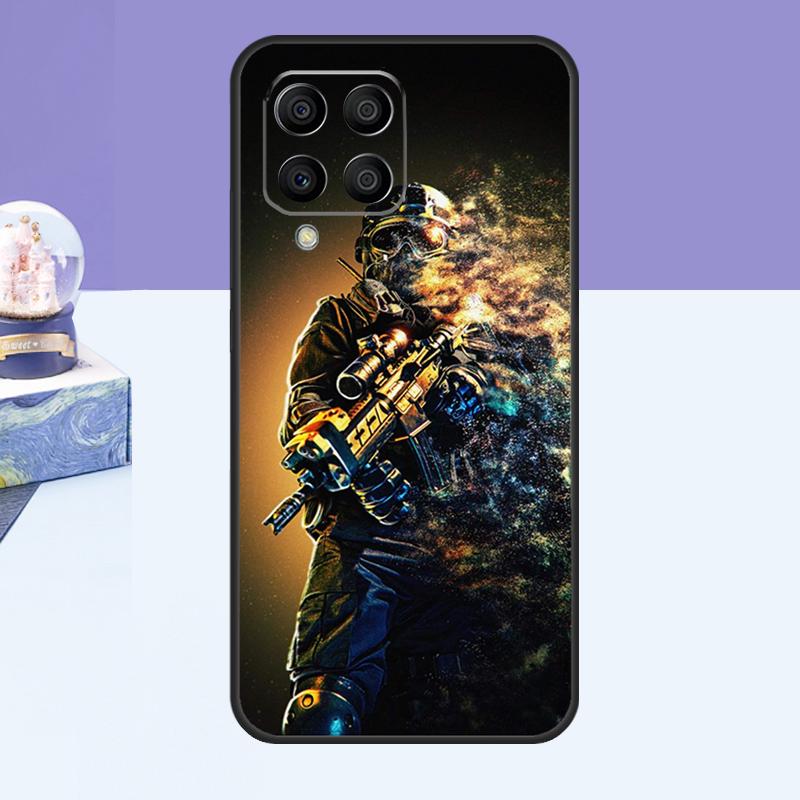 Army Soldier Special Forces Case For Samsung Galaxy M53 M33 M15 M35 M55 M11 M14 M34 M54 M31 M51 M12 M32 M52 M16 M36 M56
