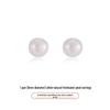 S999 Sterling Silver Freshwater Pearl Stud Earrings with Anti-Clogging Needle for Women.